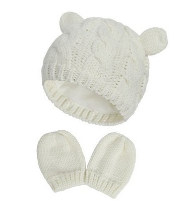 Gorro con Guantes Para Bebés