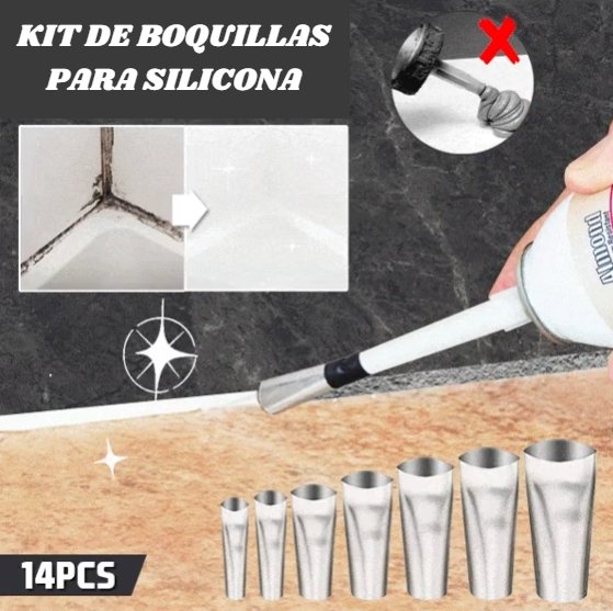 KIT DE BOQUILLA PARA SELLAR CON SILICONA FÁCIL - ENVÍO GRATIS